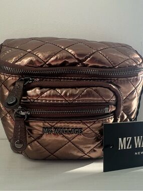 MZ Wallace burgundy Quilted Mini Crossbody Bag